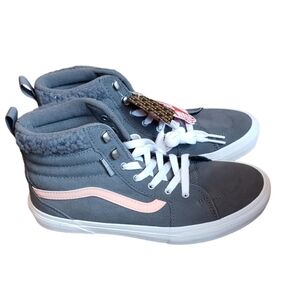 Vans Filmore Hi Suede Sherpa Pewter Sneaker NEW